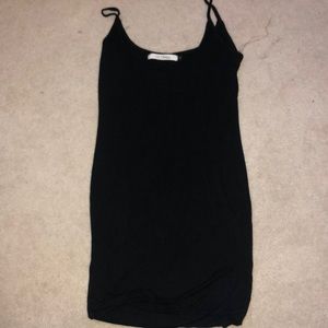 Black spaghetti strap dress
